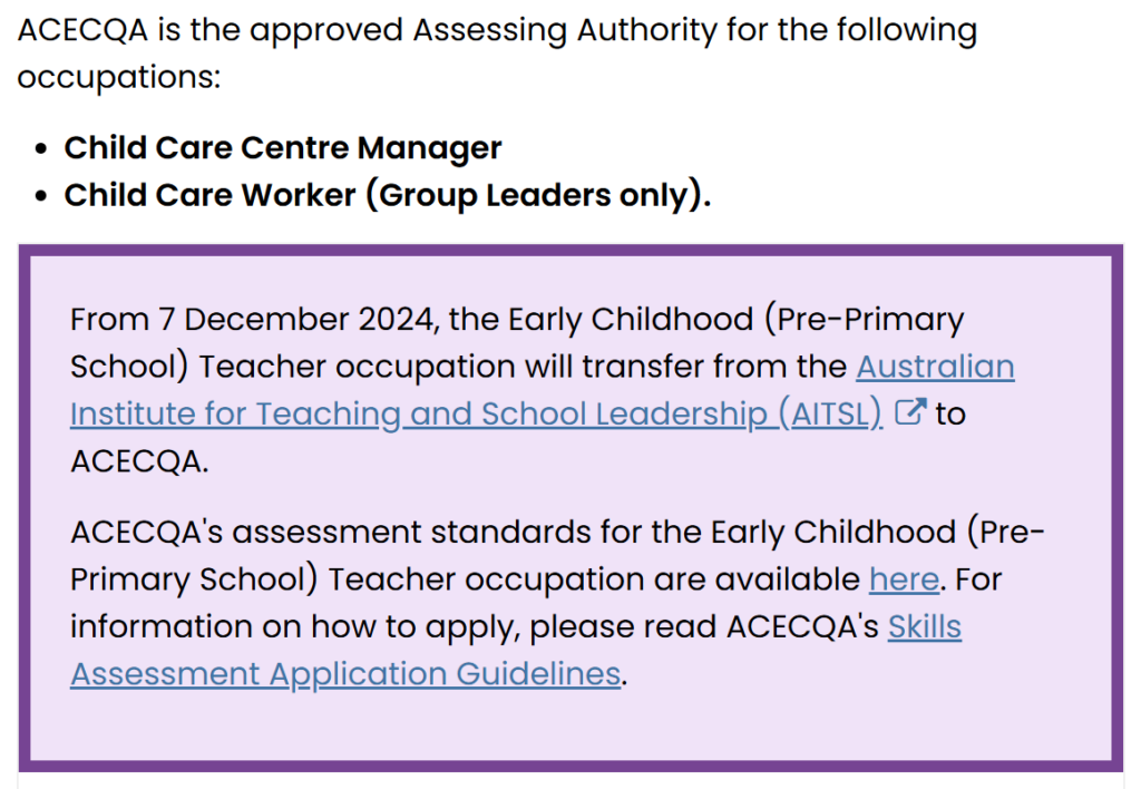 Early Childhood Teacher Visa Skills Assessment Changes: A New Opportunity for Aspiring Educators