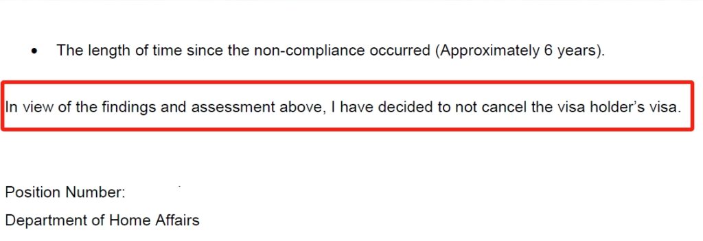 Case Study: Defending Against Visa Cancellation – How We Helped Our Client Overcome a NOICC
