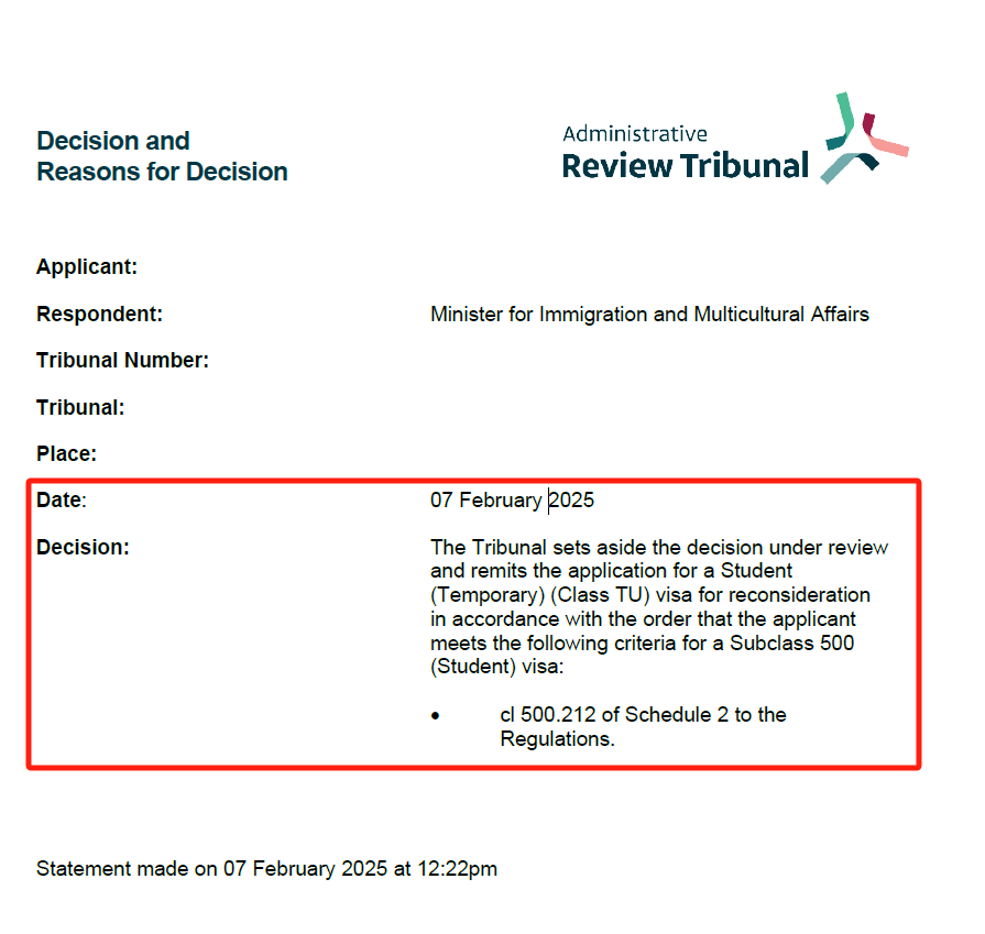 Case Study: Transforming a Student Visa Refusal into Success – A Winning ART Appeal